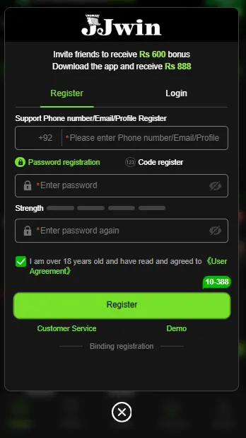 JJWin Game Login