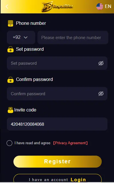 Royal8 Bet Game App