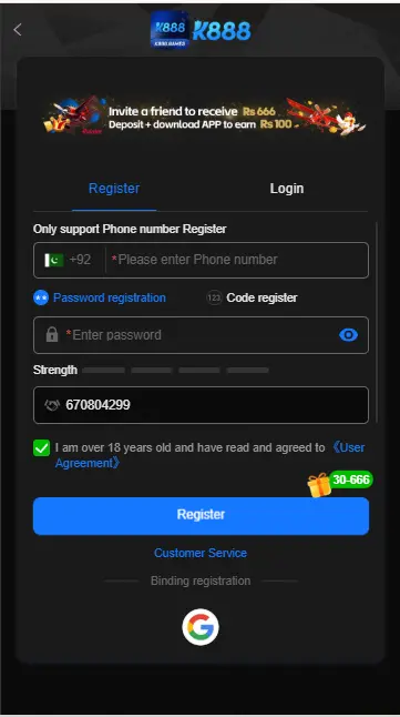 K 888 Game Login
